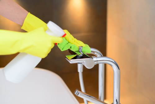 Professional cleaners refreshing a home in SW15