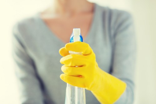 Local curtain cleaner working in a Putney residence