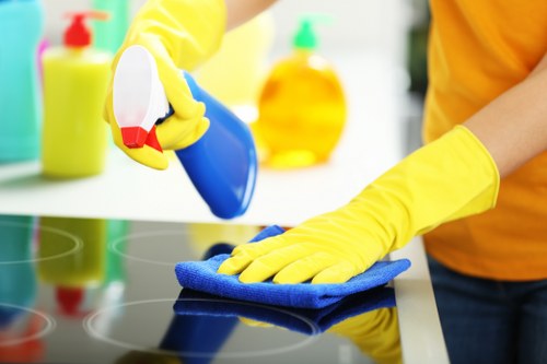 Local cleaning service working in a SW15 flat with attention to access and parking