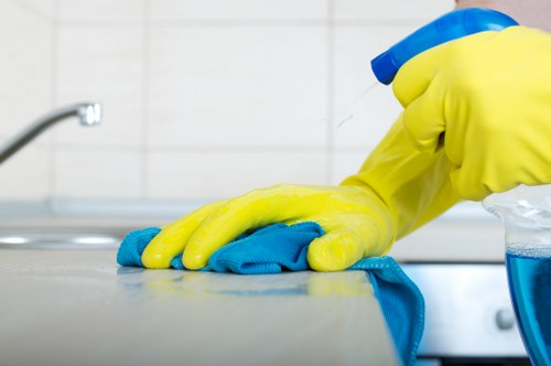 Commercial carpet steam cleaning in an office or workspace in SW15