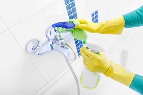 Cleaning high-touch office areas in a SW15 business premises